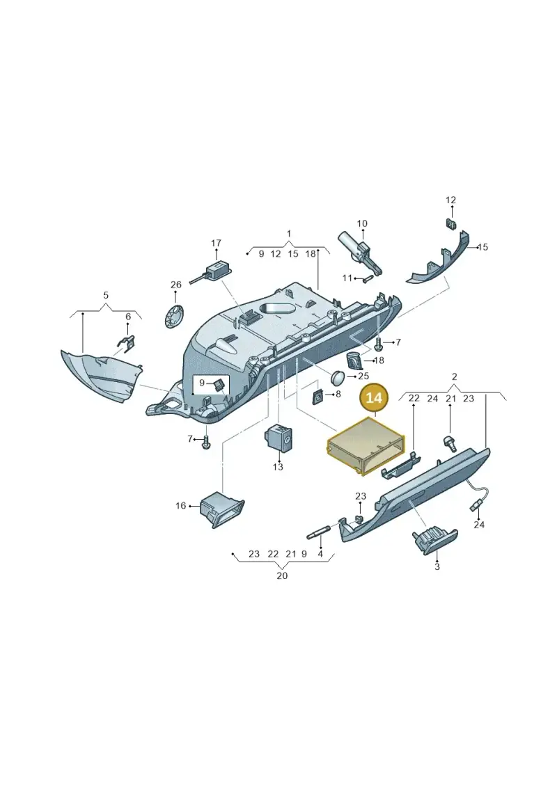 8T08579254PK — Audi Q5 qu. 2.0 TDI (2012-2017) diagram 620857200, position 14