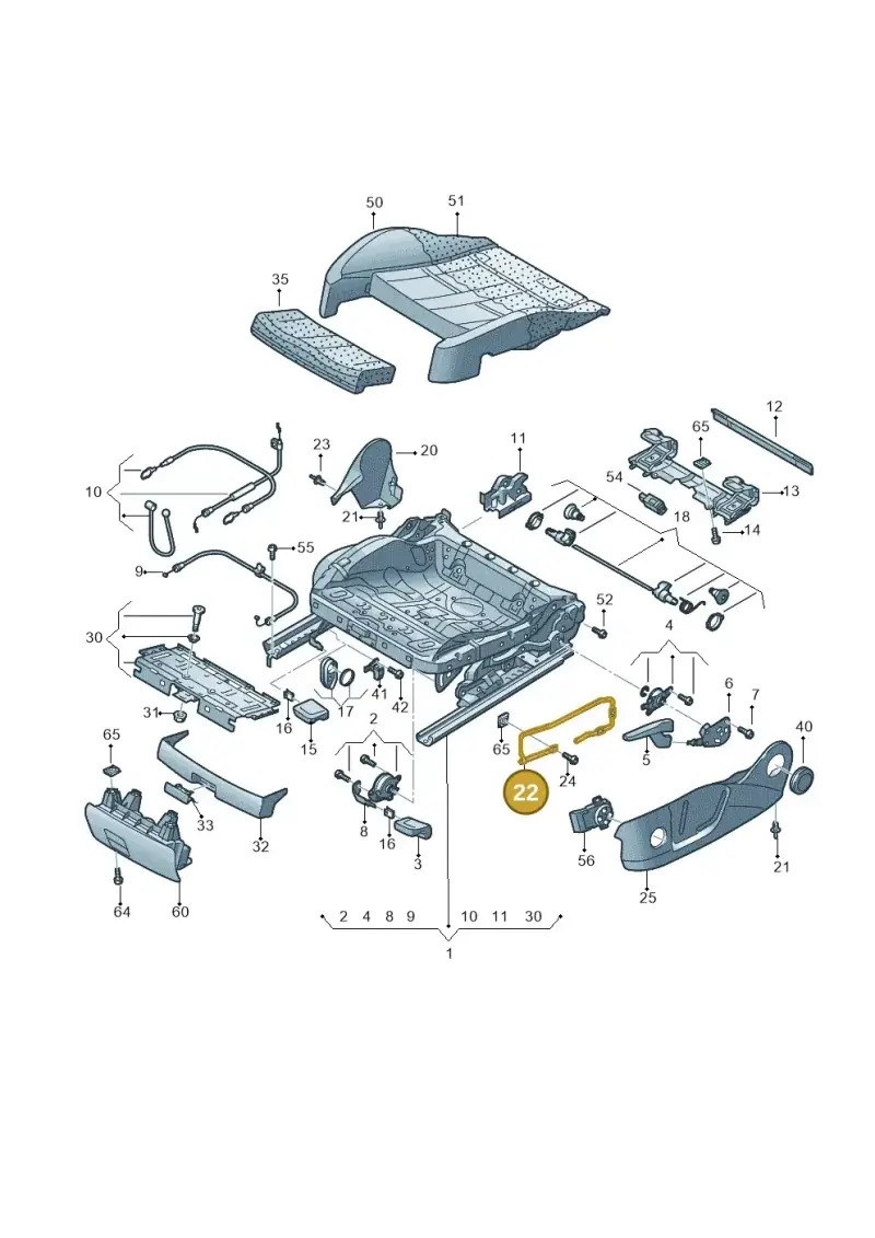 8T0881559B — Audi A6 Av. qu. 3.0 (2012-2018) diagram 620881000, position 22