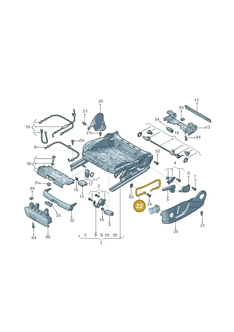 8T0881559B — Audi A4L 2.0 (2008-2012) diagram 669881000, position 22