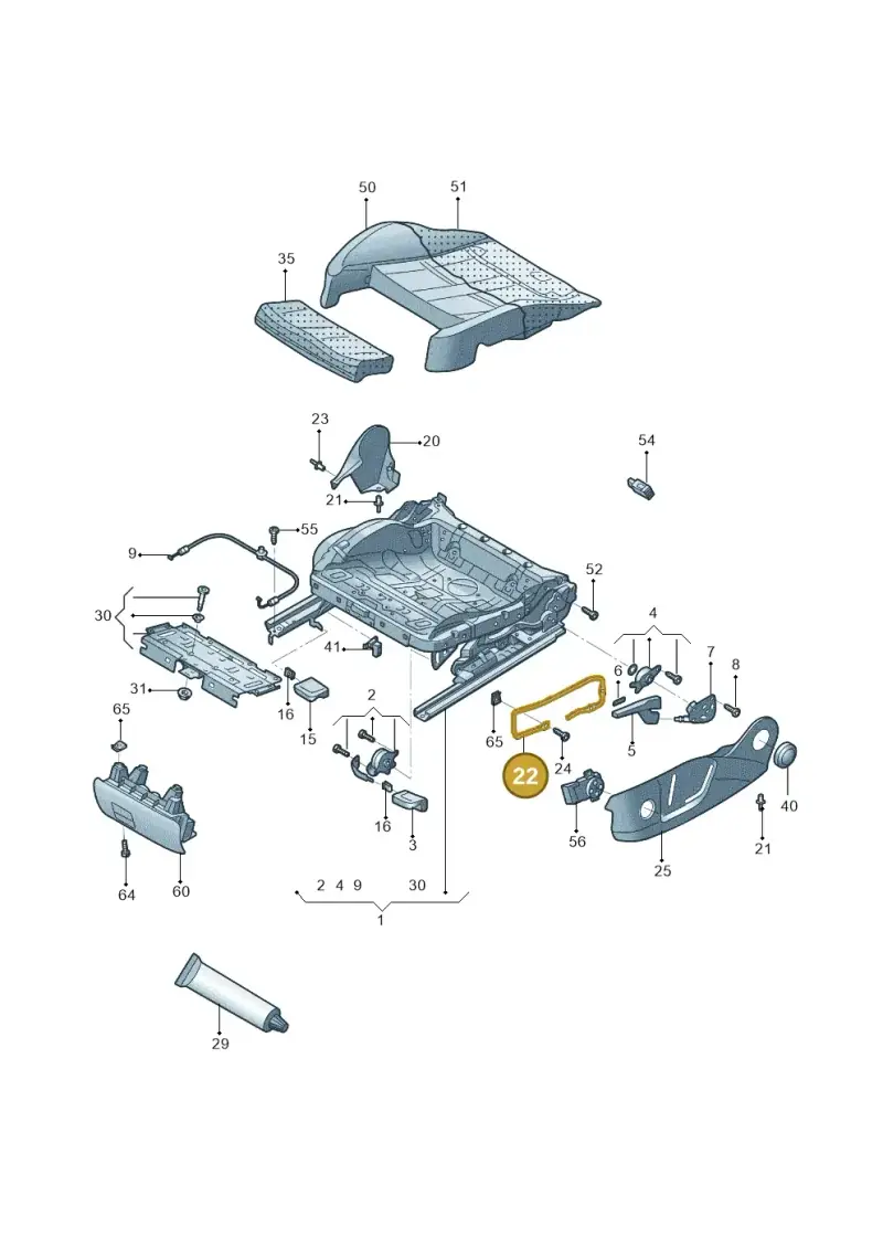8T0881559B — Audi A6 1.8 (2015-2019) diagram 887881000, position 22