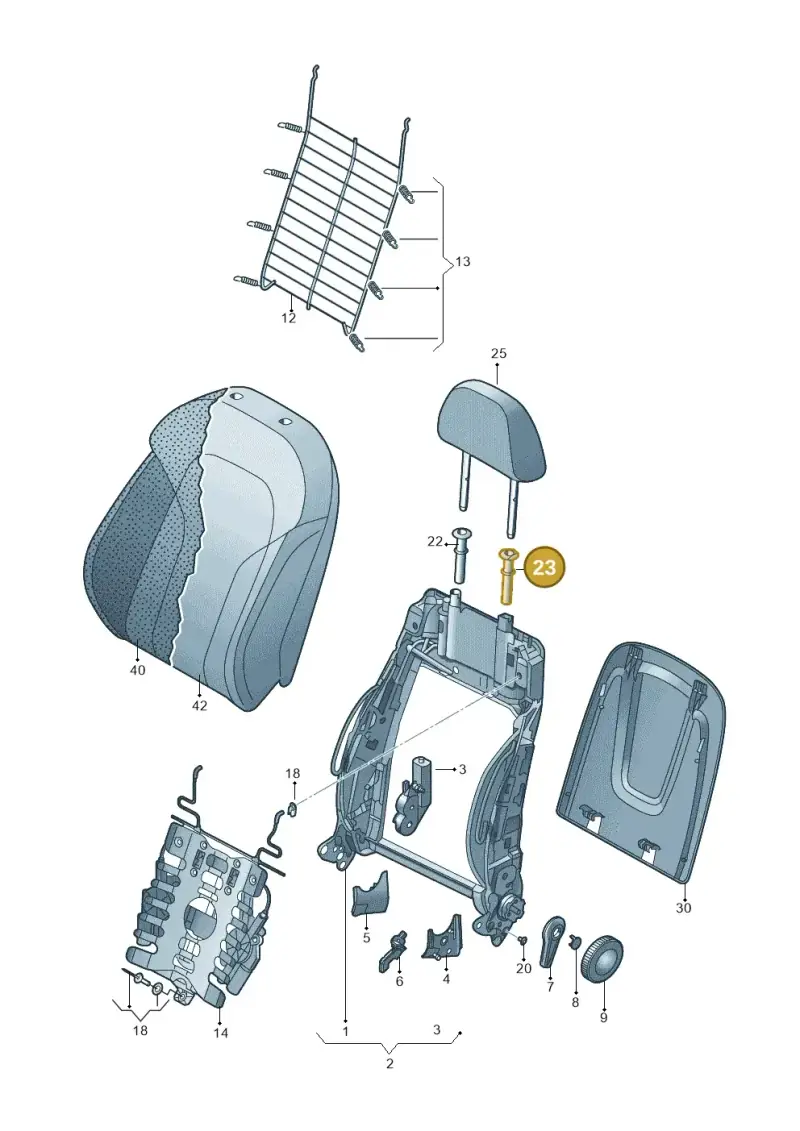 8T0881920C — Audi Q3 1.4 (2016-) diagram 728881500, position 23