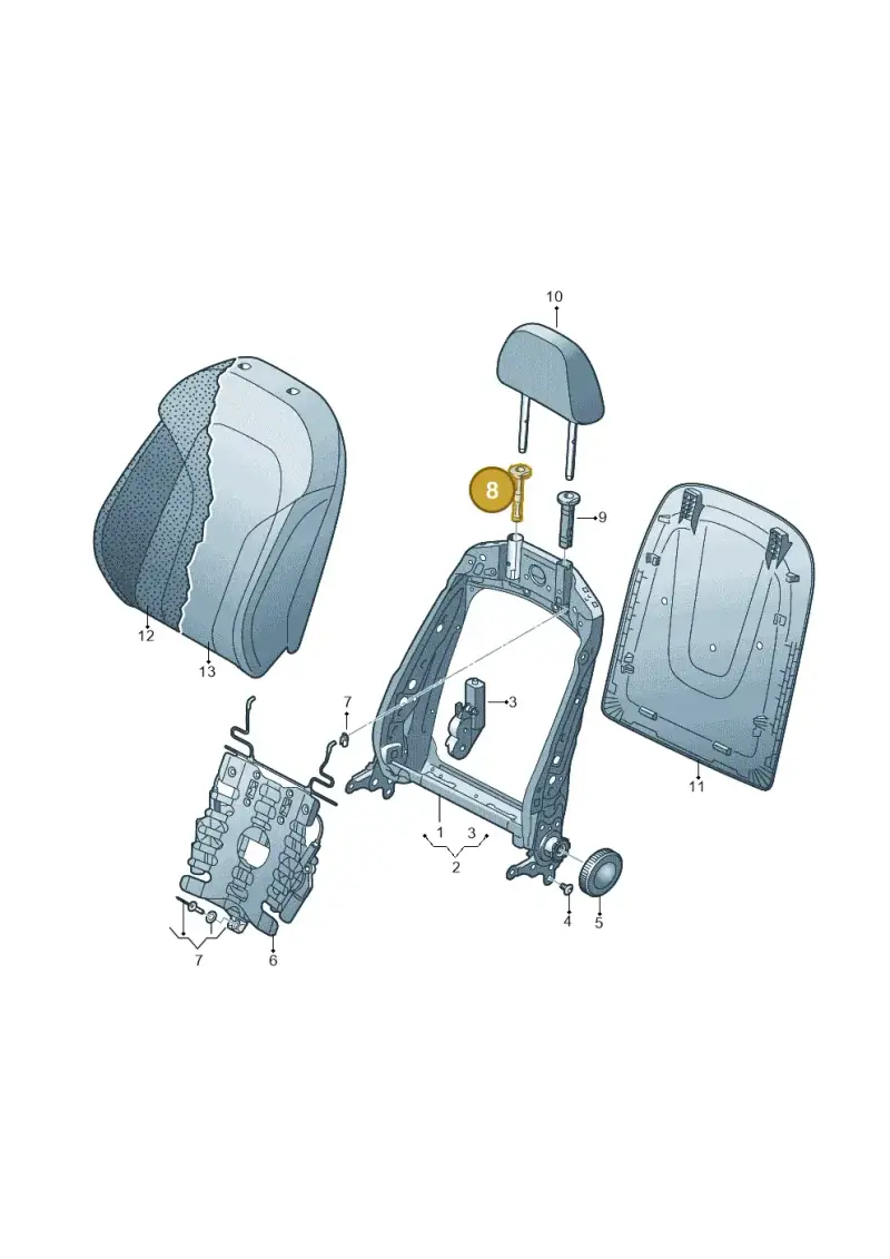 8T0881920C — Audi RS Q3 (2013-2018) diagram 764881500, position 8+9