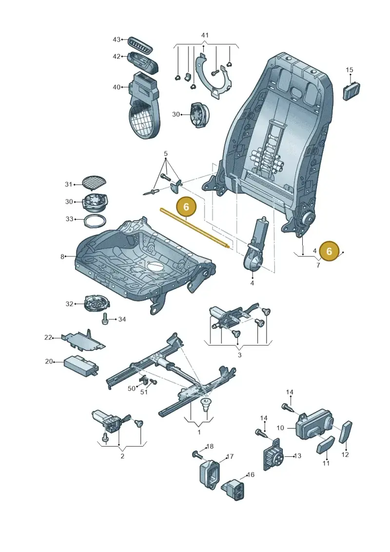 8T0959599 — Audi RS5 Cabrio (2012-2015) diagram 759959200, position 6