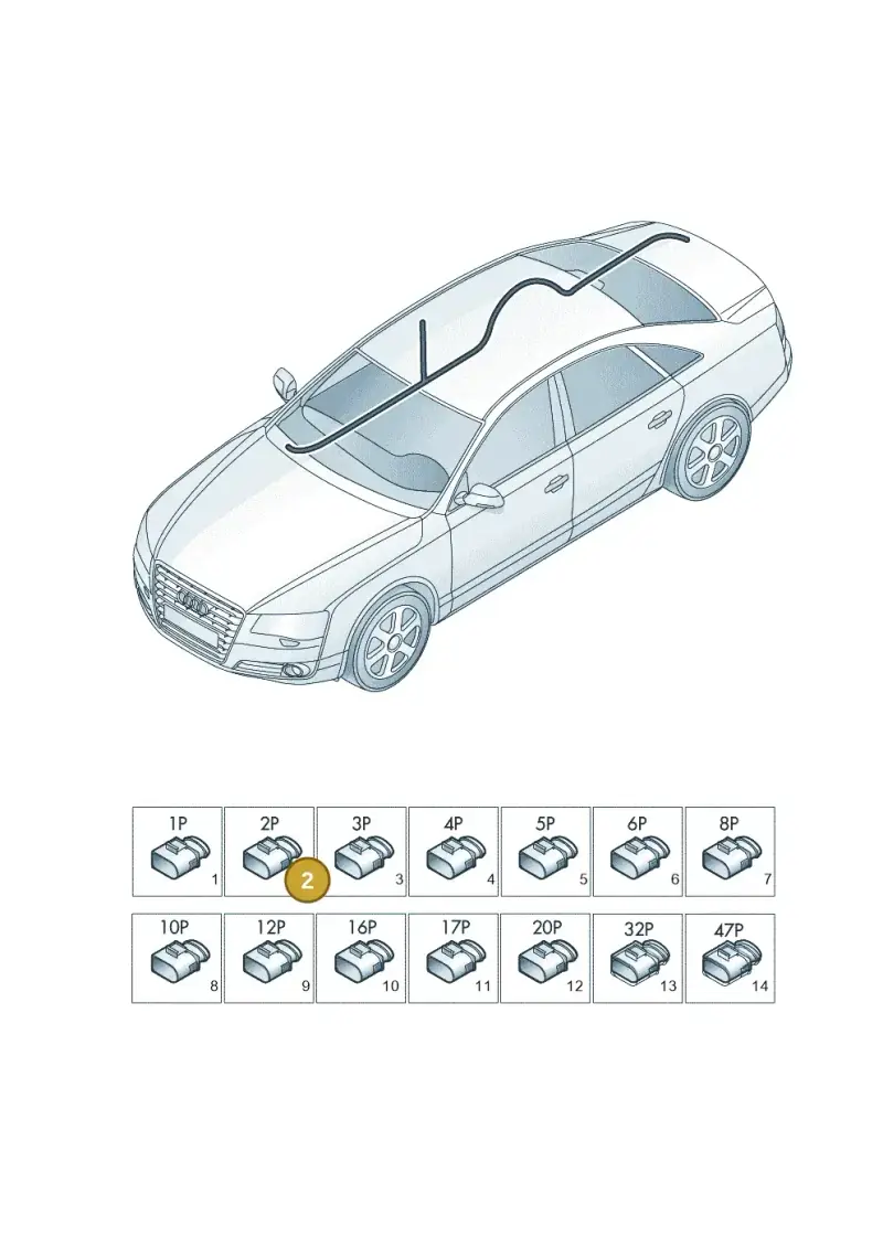 8T0972571B — Audi A8L qu. 3.0 TDI (2013-2018) diagram 771971840, position 2