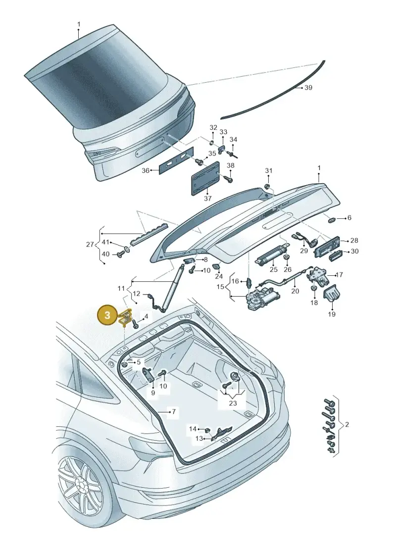 8U0827299F — Audi Q8 e-tron (2018-2025) diagram 586827010, position 3