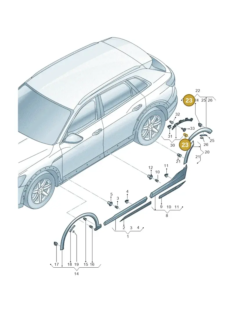 8U0853909 — Audi Q8 e-tron (2018-2025) diagram 586853100, position 23