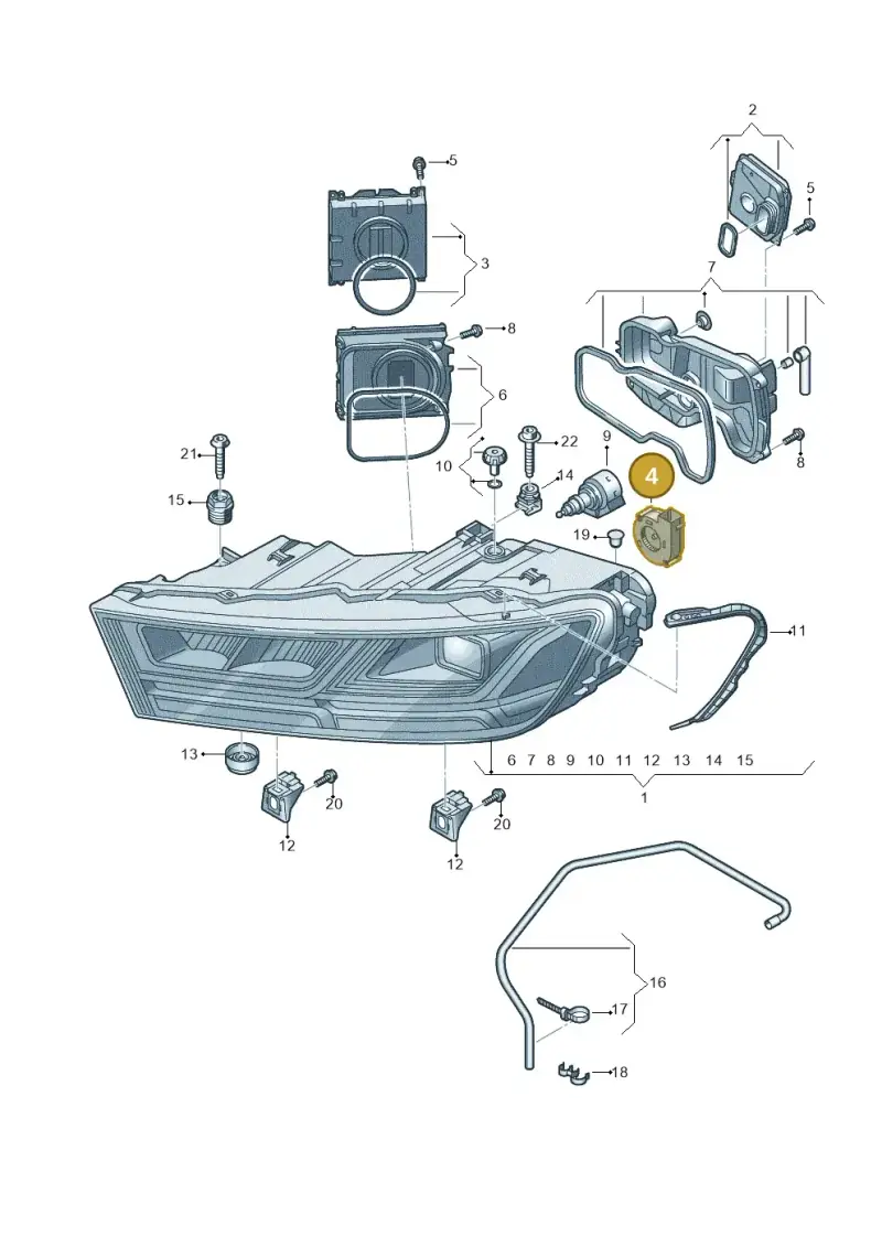 8U0907463A — Audi Q7 (2015-2025) diagram 859941050, position 4