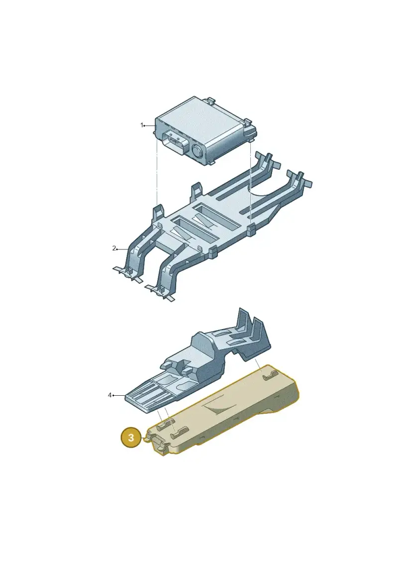 8U0959107 — Audi Q3 1.4 (2016-) diagram 764959400, position 3