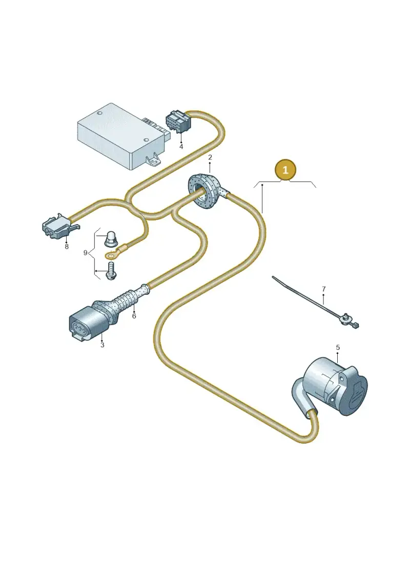 8U0971541B — Audi Q3 (2014-2019) diagram 855972550, position 1
