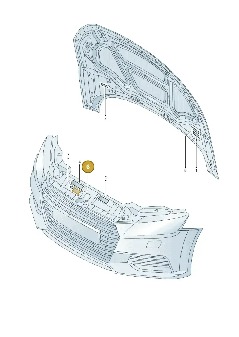 8V0010515 — Audi TTS (2014-2023) diagram 850010100, position 6