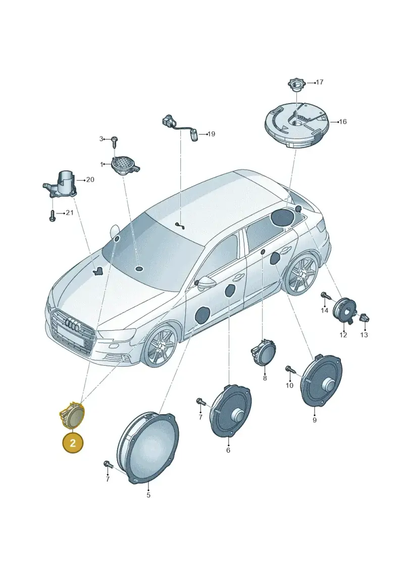 8V0035399C — Audi RS3 Limousine (2017-2020) diagram 853035360, position 2