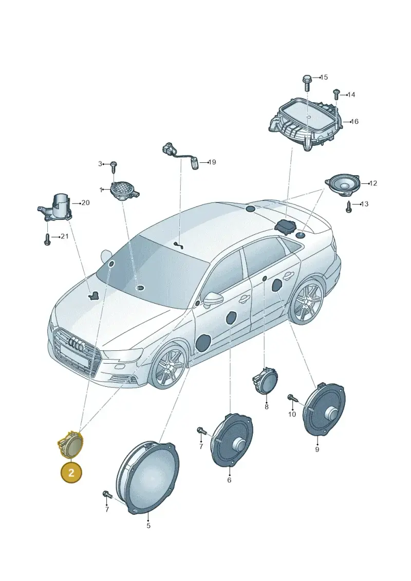8V0035399C — Audi RS3 Limousine (2017-2020) diagram 853035370, position 2