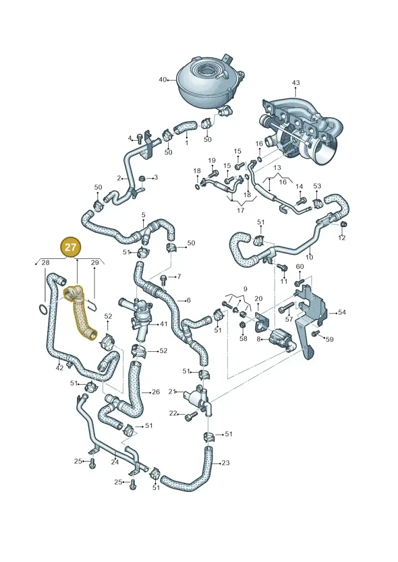8V0121036 — Audi RSQ3 Sportback (2019-2024) diagram 898121310, position 27