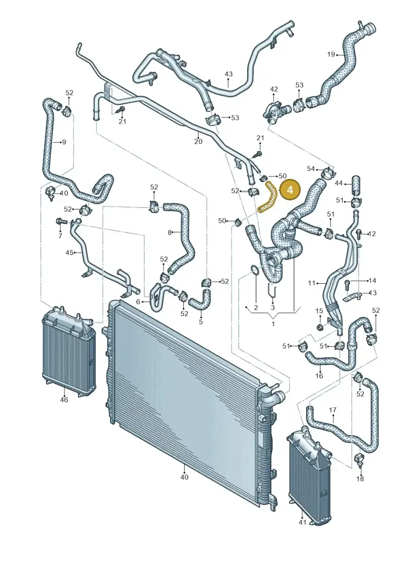 8V0121109 — Audi RS Q3 Sportback (2019-2024) diagram 858121330, position 4