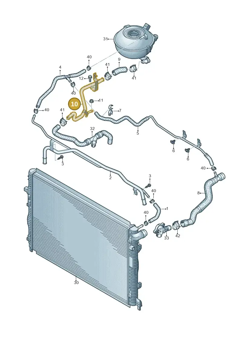 8V0122480 — Audi RSQ3 Sportback (2019-2024) diagram 858121300, position 10