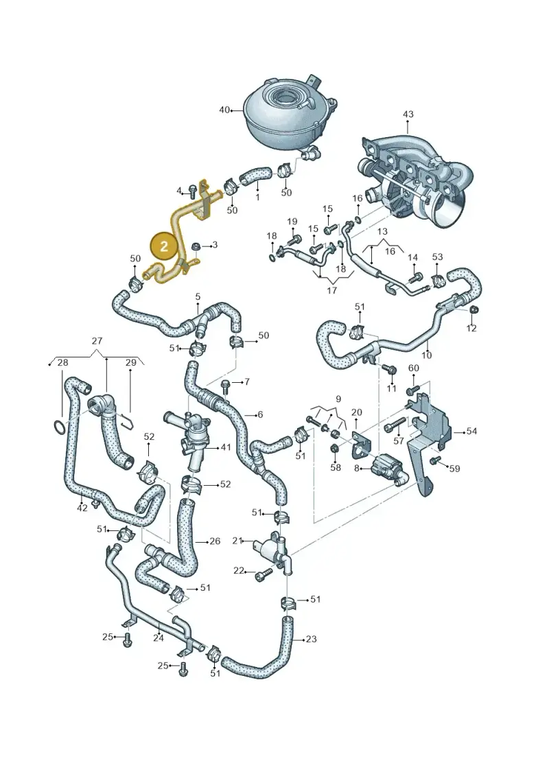 8V0122480 — Audi RSQ3 Sportback (2019-2024) diagram 898121310, position 2