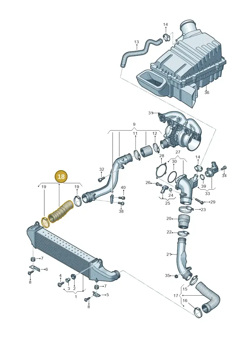 8V0145746B — Audi RS Q3 Sportback (2019-2024) diagram 898145800, position 18