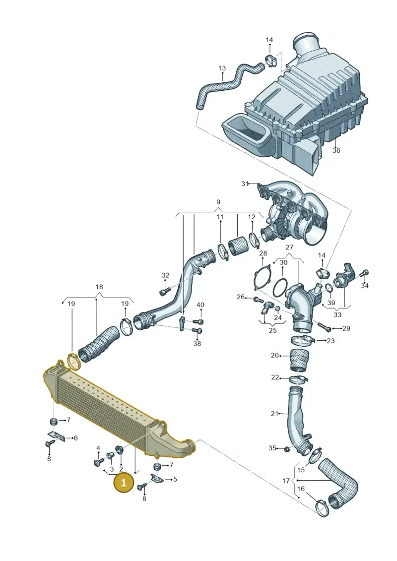 8V0145803B — Audi RS Q3 Sportback (2019-2024) diagram 898145800, position 1