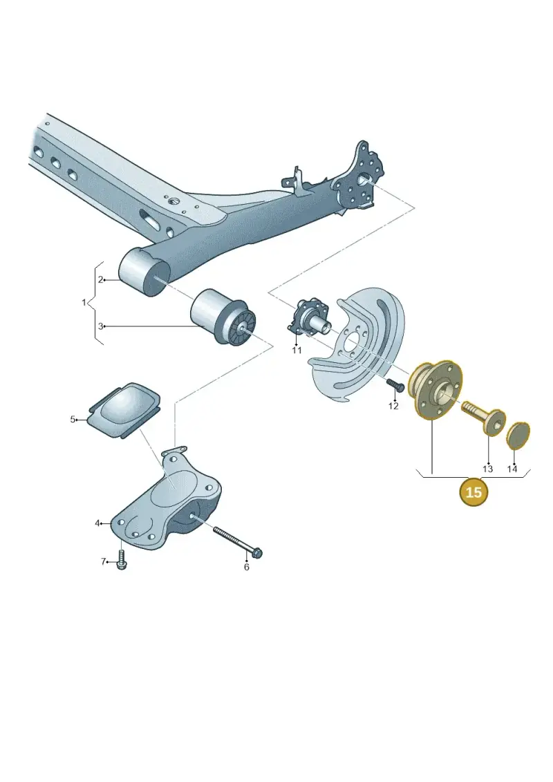 8V0598611A — Audi A3 Sportback (2016-2020) diagram 745500200, position 15