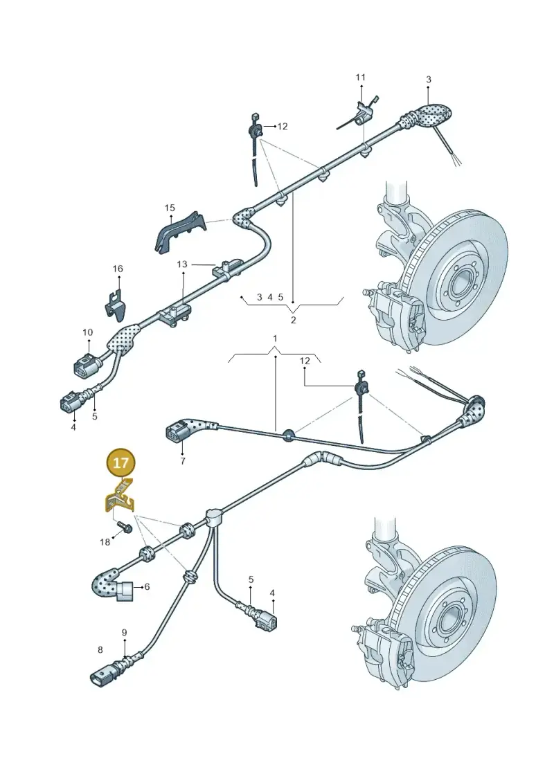 8V0611841 — Audi RS3 Limousine (2017-2020) diagram 890927100, position 17