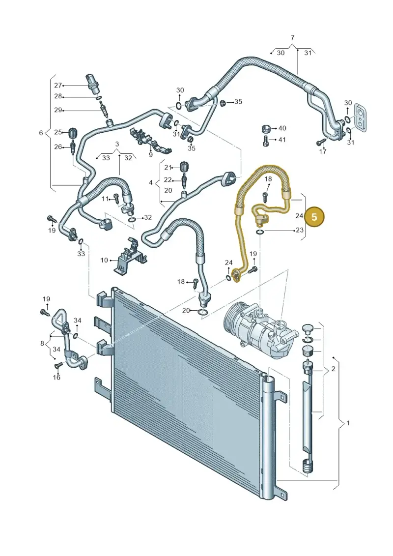 8V0816721F — Audi RSQ3 Sportback (2019-2024) diagram 858260400, position 5