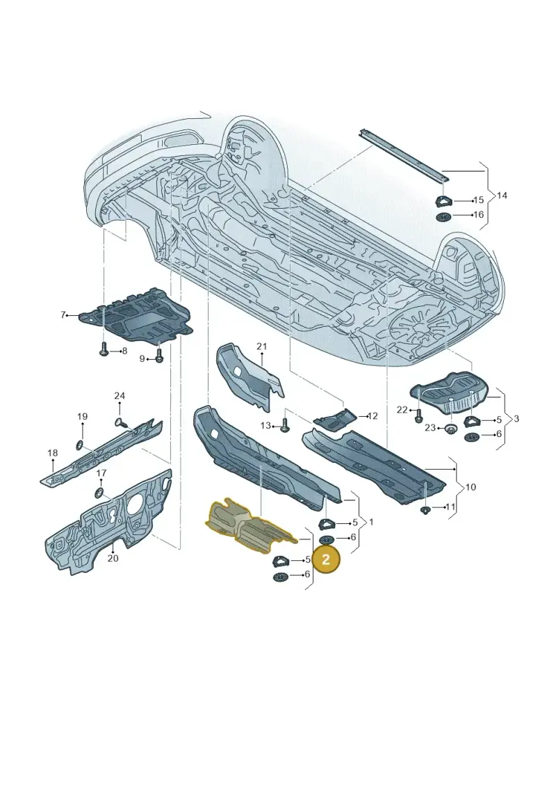 8V0825613 — Audi RS3 Limousine (2017-2020) diagram 853825000, position 2