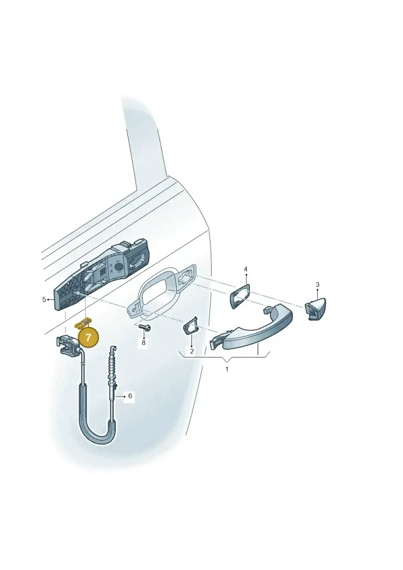 8V0837199 — Audi RS Q3 Sportback (2019-2024) diagram 597839000, position 7