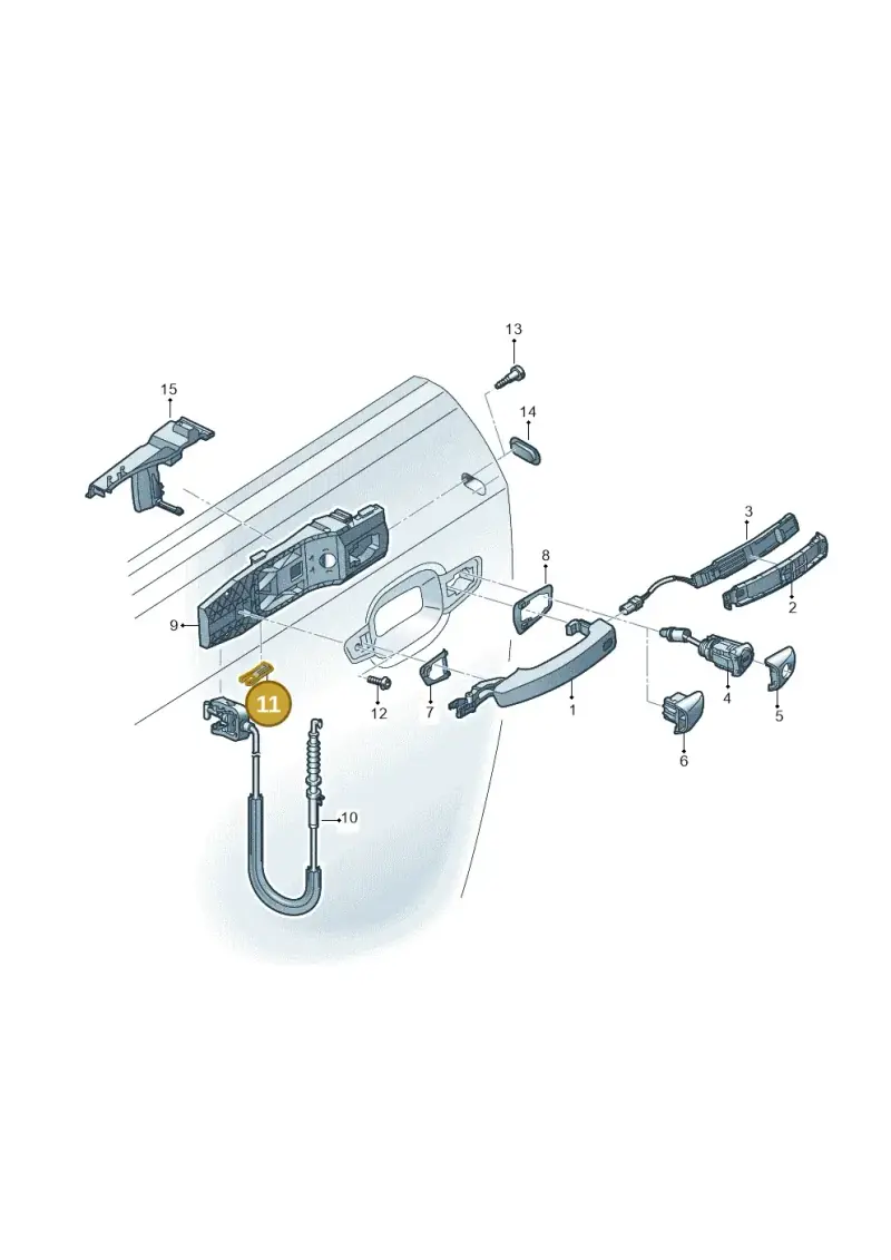 8V0837199 — Audi TT RS (2016-2023) diagram 778837000, position 11
