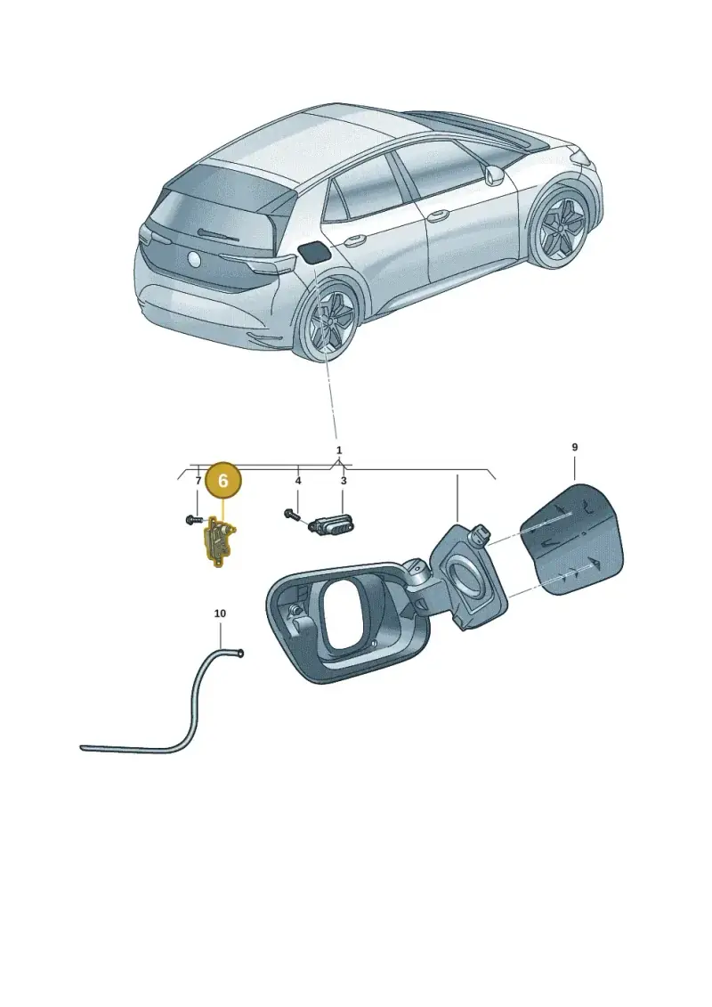 8V0862159 — Volkswagen ID.3 (2019-2025) diagram 10a809000, position 6