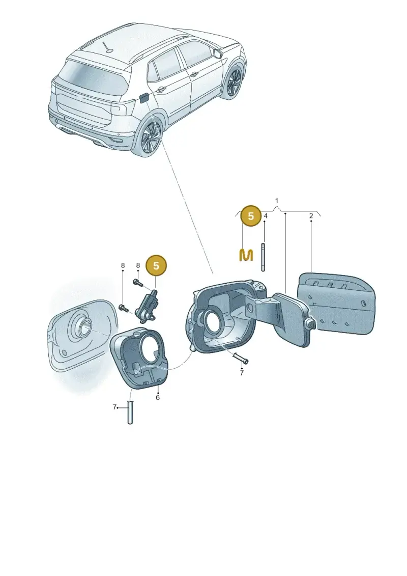 8V0862159 — Volkswagen T-Cross (2018-2025) diagram 587809010, position 5