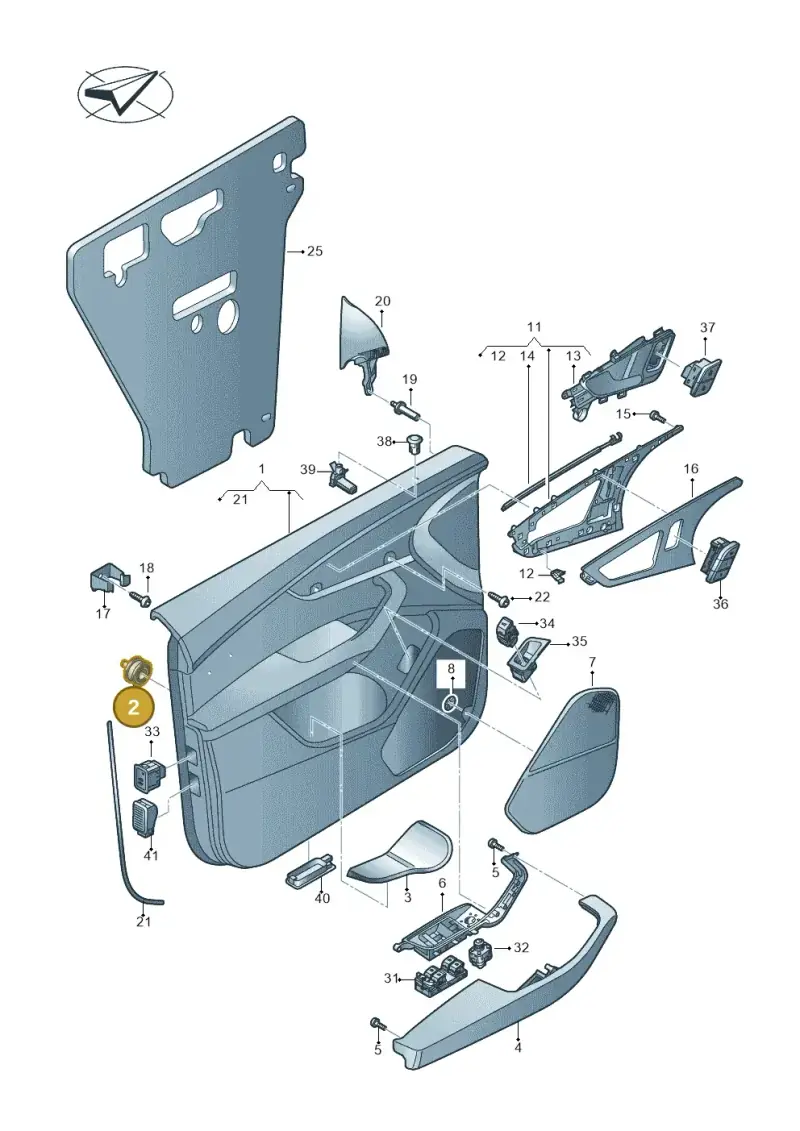 8V0868243B — Audi RS Q8 (2019-2025) diagram 429867000, position 2