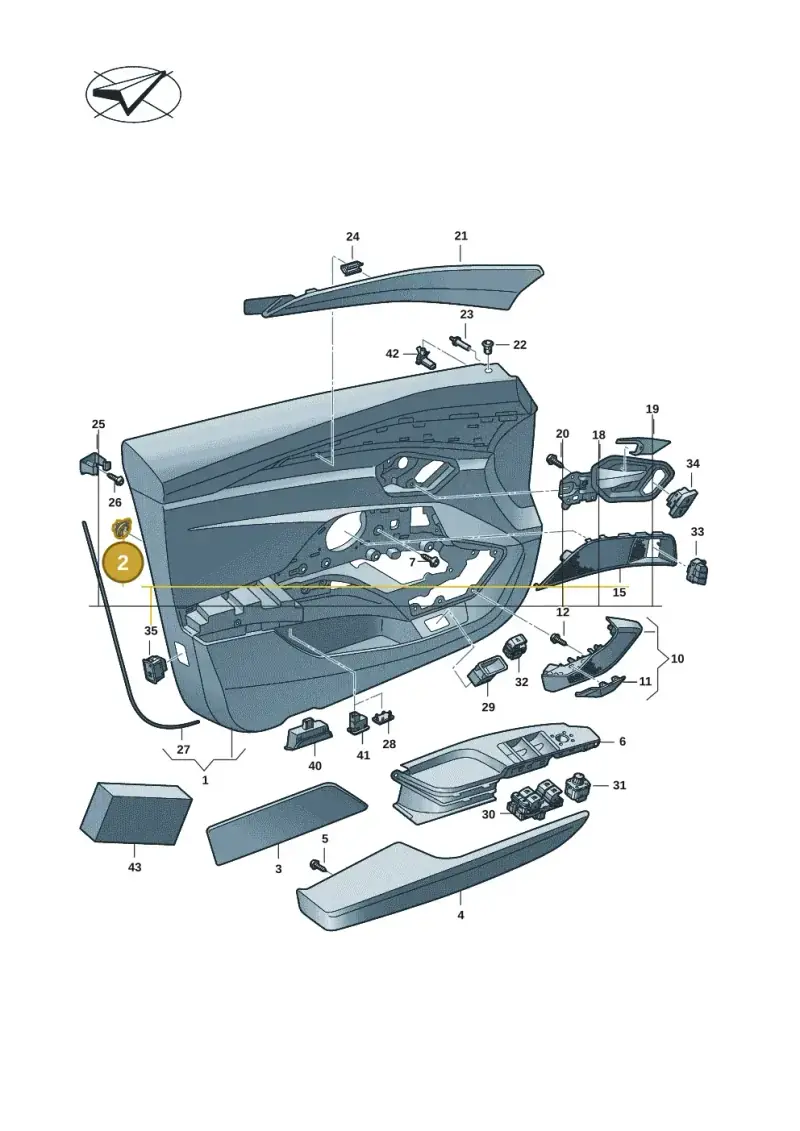 8V0868243B — Audi RS e-tron GT (2020-2025) diagram 4j1867000, position 2
