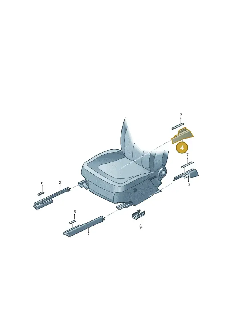 8V0881347B01C — Audi RS4 Av. qu. 4.2 (2012-2015) diagram 493881700, position 4