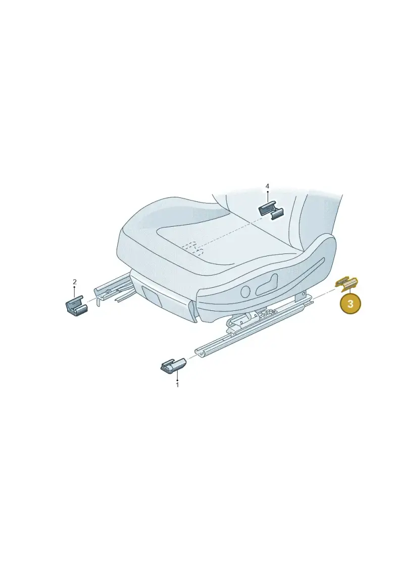 8V0881348B01C — Audi A3 Cabrio (2016-2020) diagram 778881700, position 3