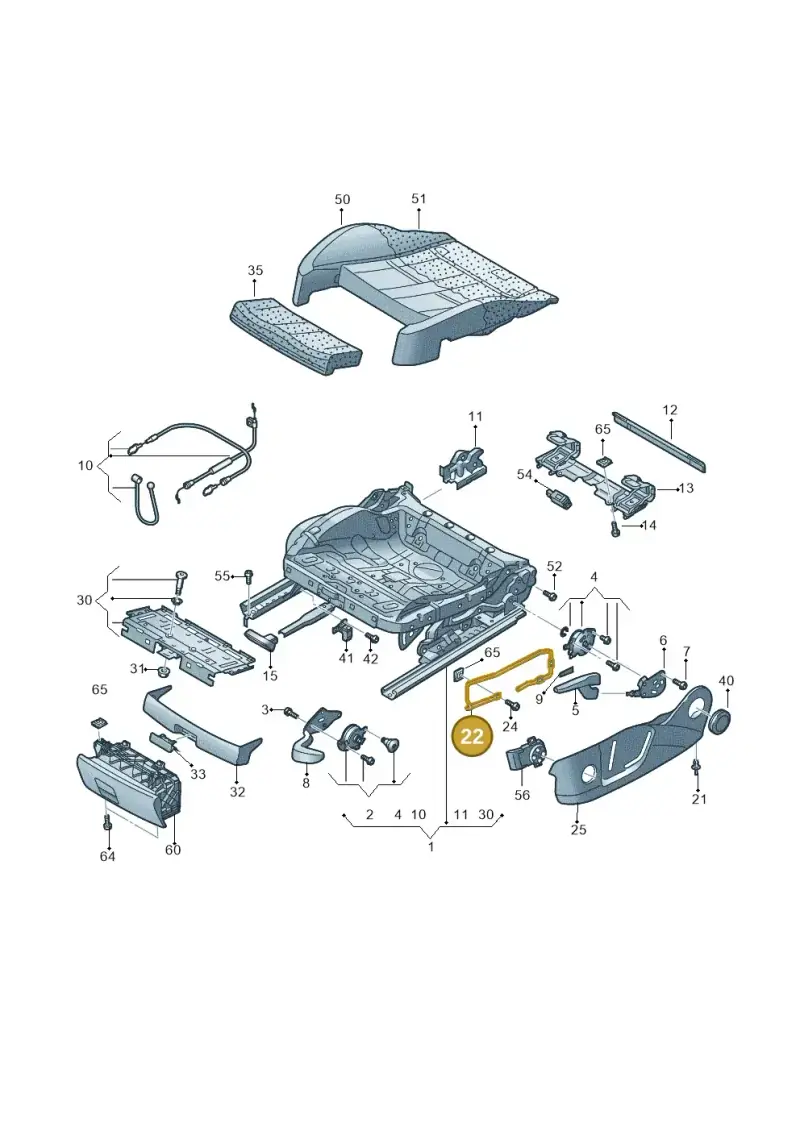 8V0881559B — Audi A3 Sportback 1.4 (2014-) diagram 745881000, position 22