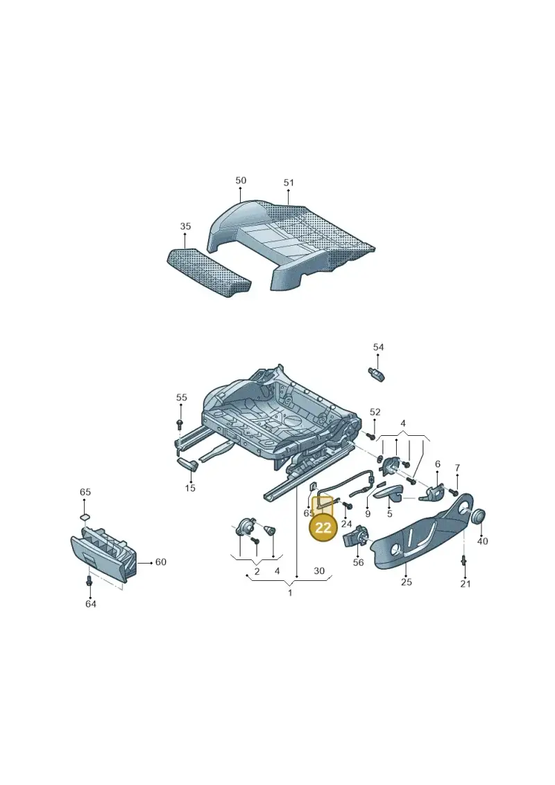 8V0881559B — Audi A3 Limousine 2.0 (2017-2021) diagram 820881000, position 22