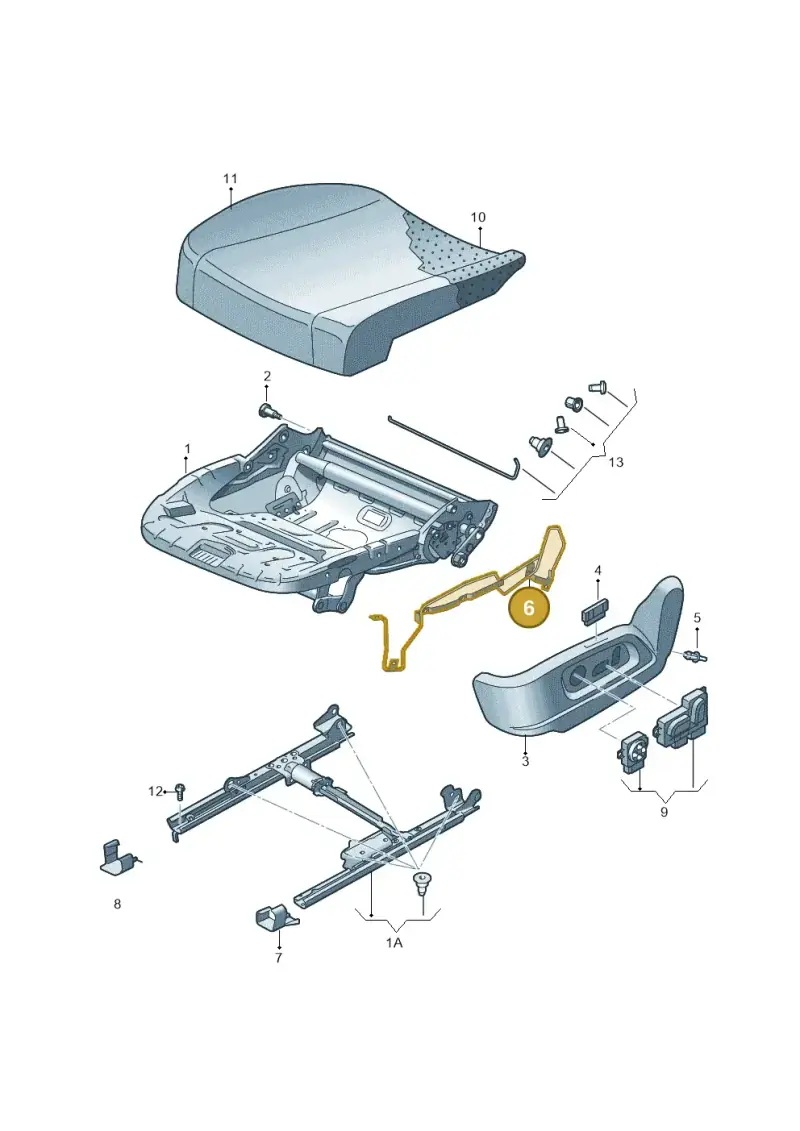 8V0881559B — SEAT Leon ST (2012-) diagram 830881015, position 6