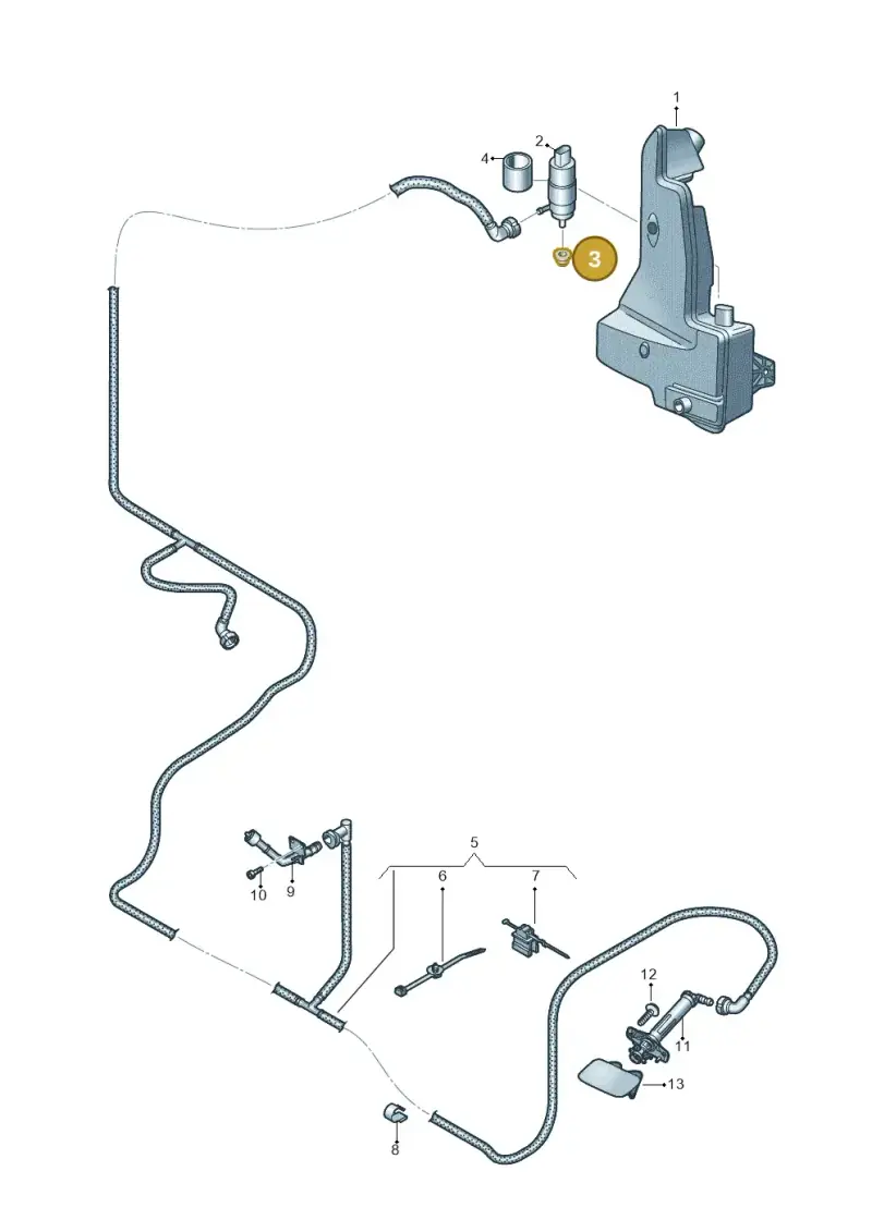 8V0955465 — Audi Q8 e-tron (2018-2020) diagram 586955040, position 3