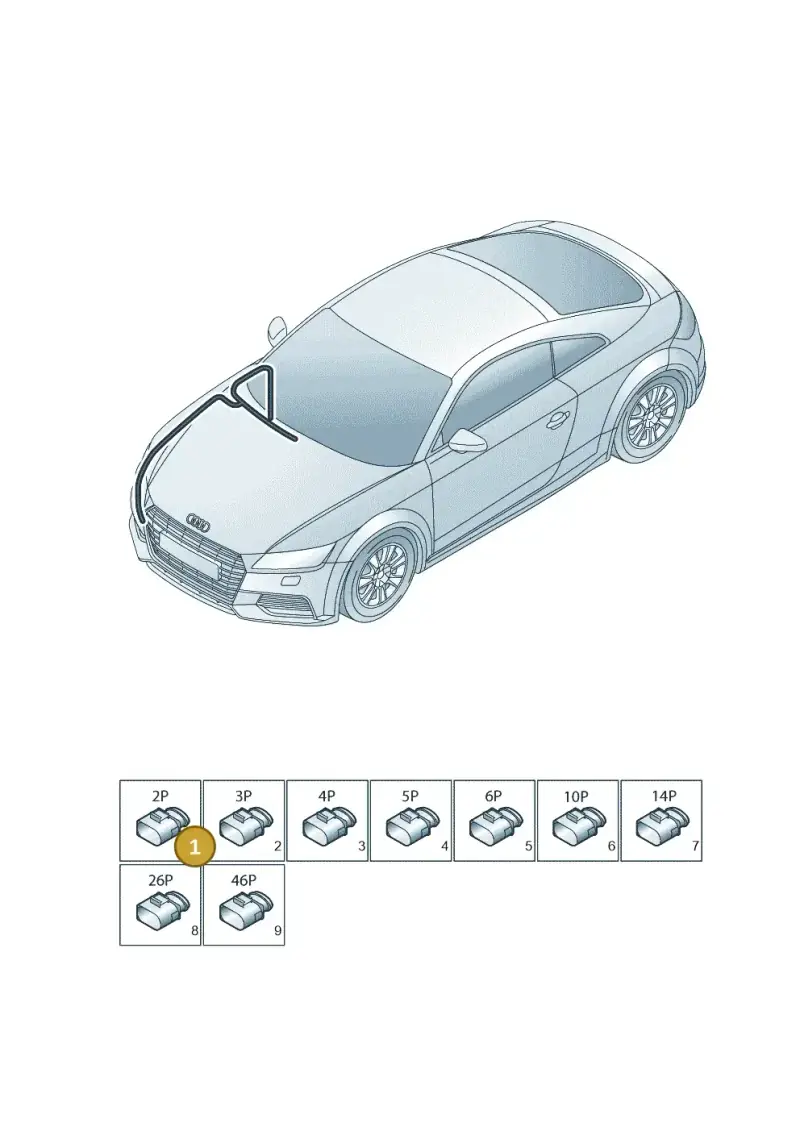 8V0973202 — Audi TTS (2014-2023) diagram 850971880, position 1