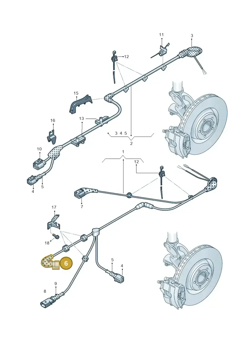 8V0973202 — Audi RS3 Limousine (2017-2020) diagram 890927100, position 6