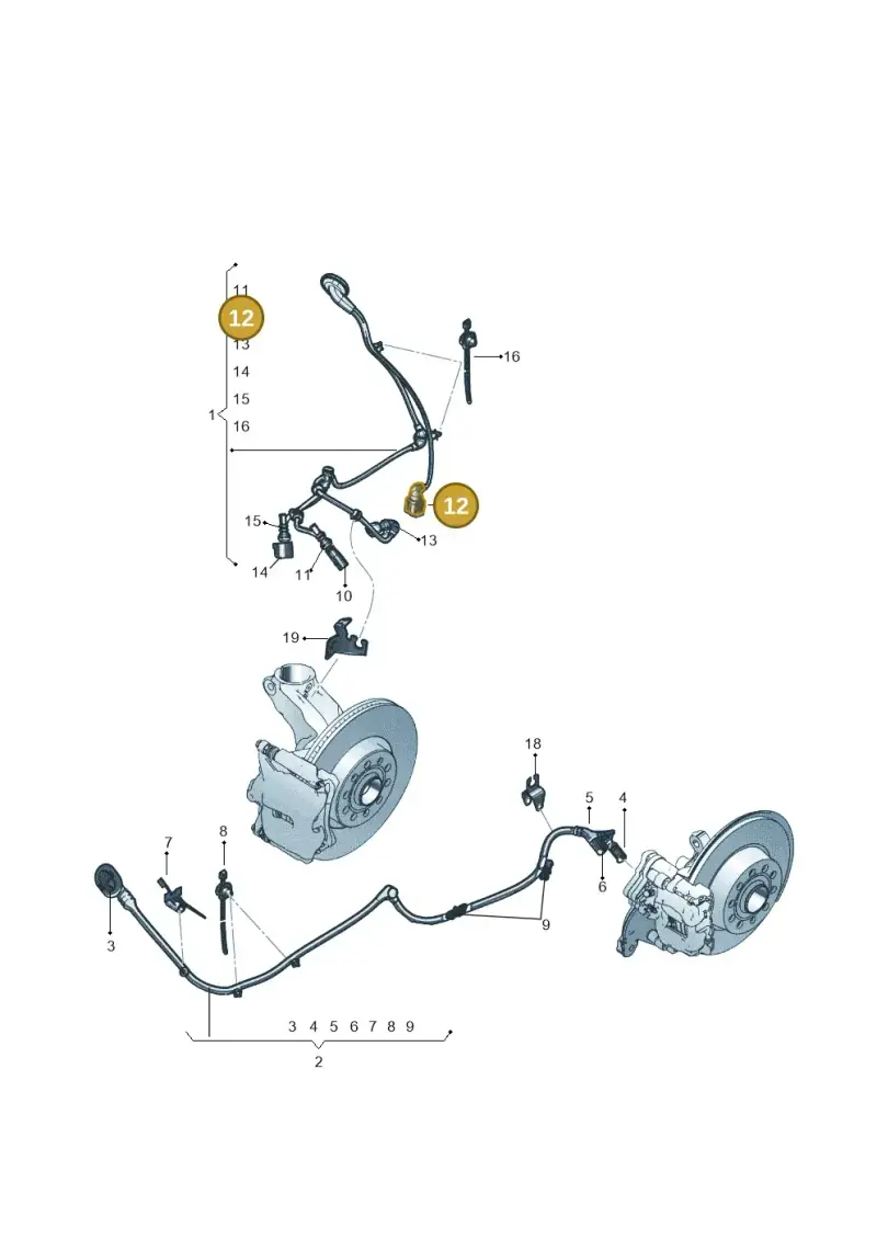 8V0973202 — Audi TT RS (2016-2023) diagram 898927100, position 12
