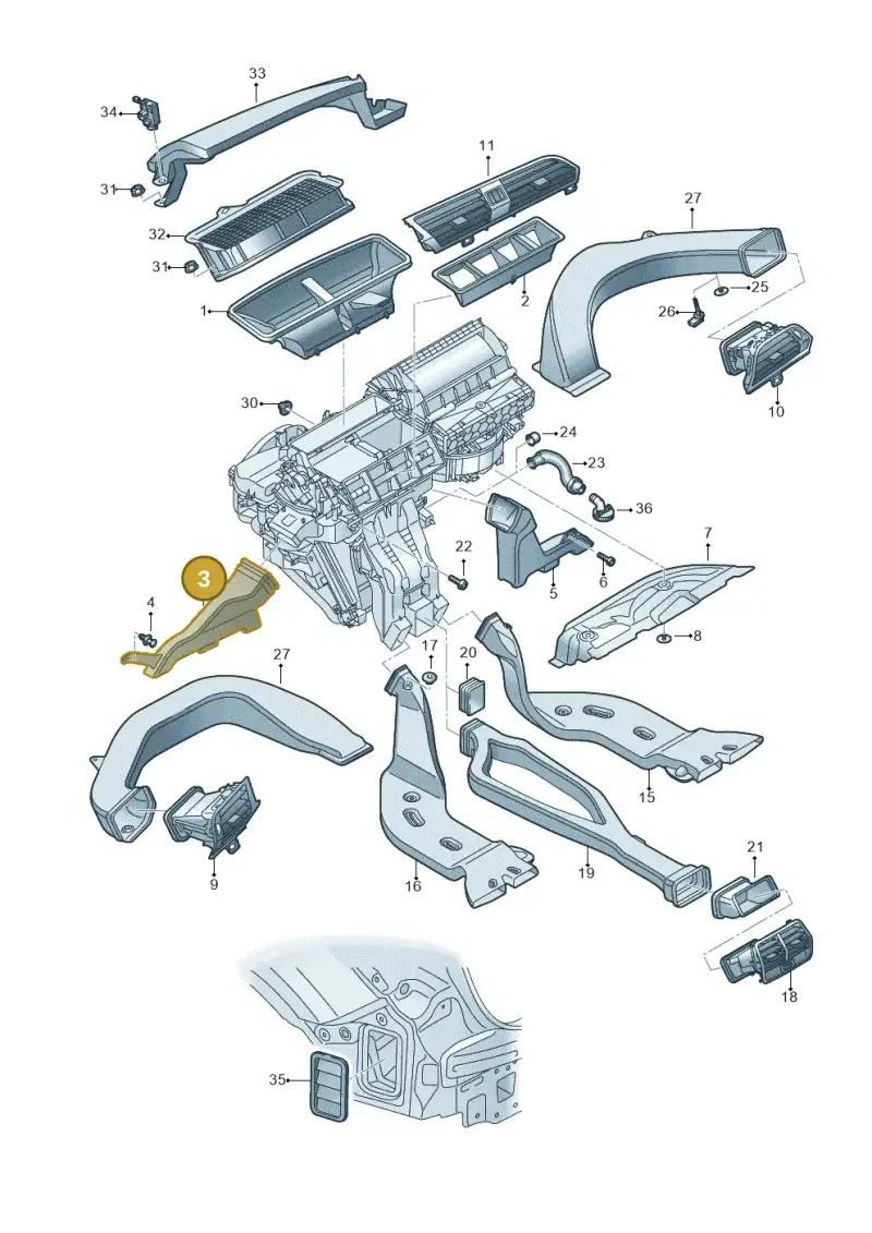 8V1819151A — Audi RSQ3 Sportback (2019-2024) diagram 597819010, position 3