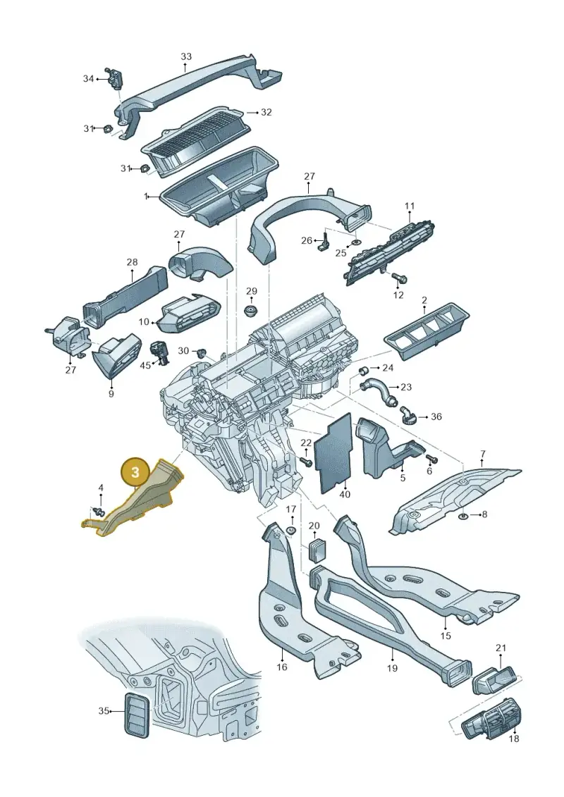 8V2819151A — Audi A3 Sportback (2019-2021) diagram 596819100, position 3