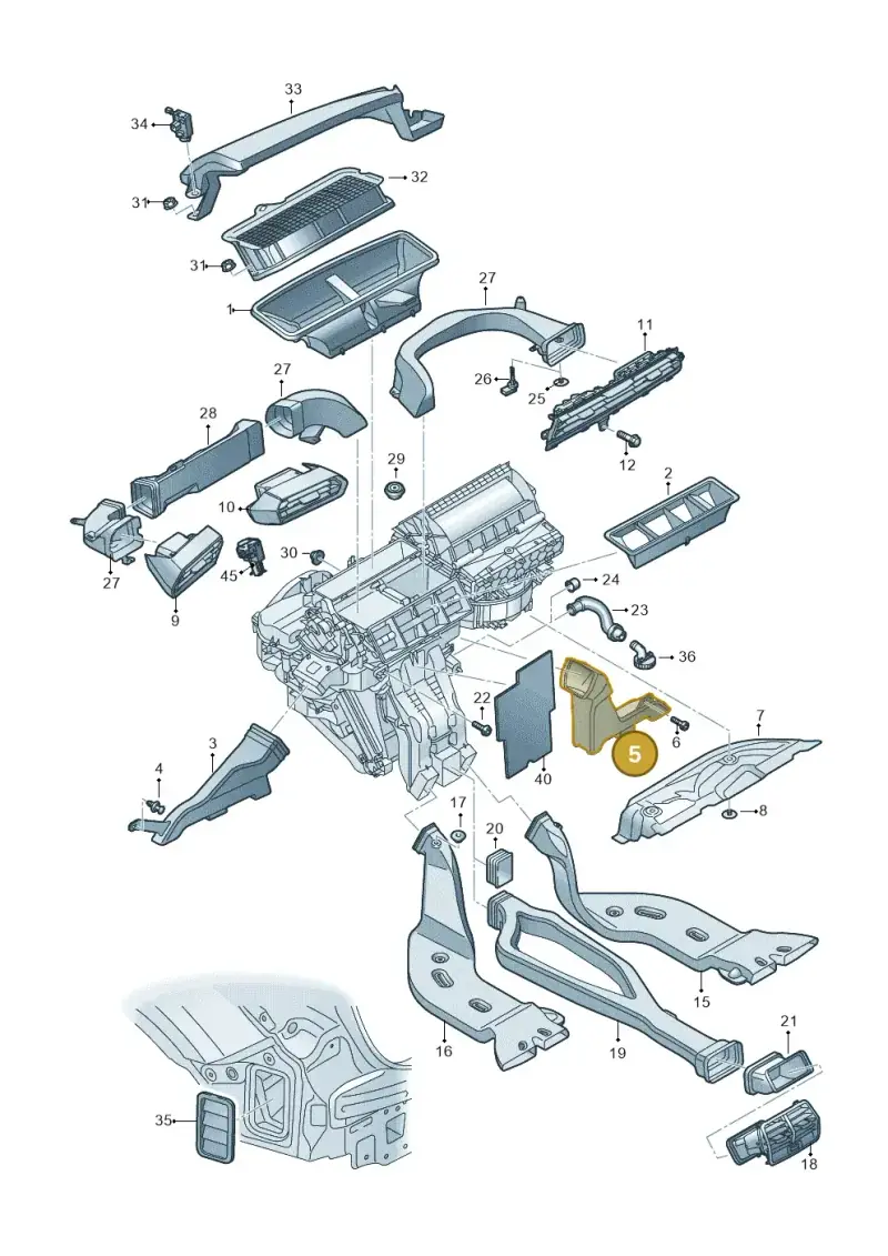 8V2819152A — Audi A3 Sportback (2019-2025) diagram 596819100, position 5