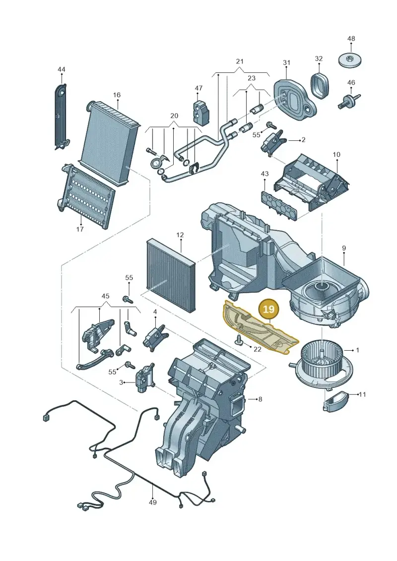 8V2819593A — SEAT Ateca (2016-) diagram 745819200, position 19