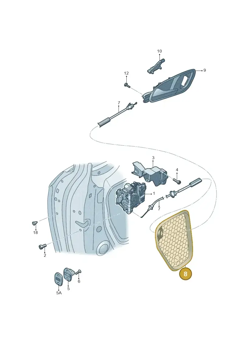 8V4837916B — Audi A3 Limousine 2.0 (2017-2021) diagram 820837030, position 8