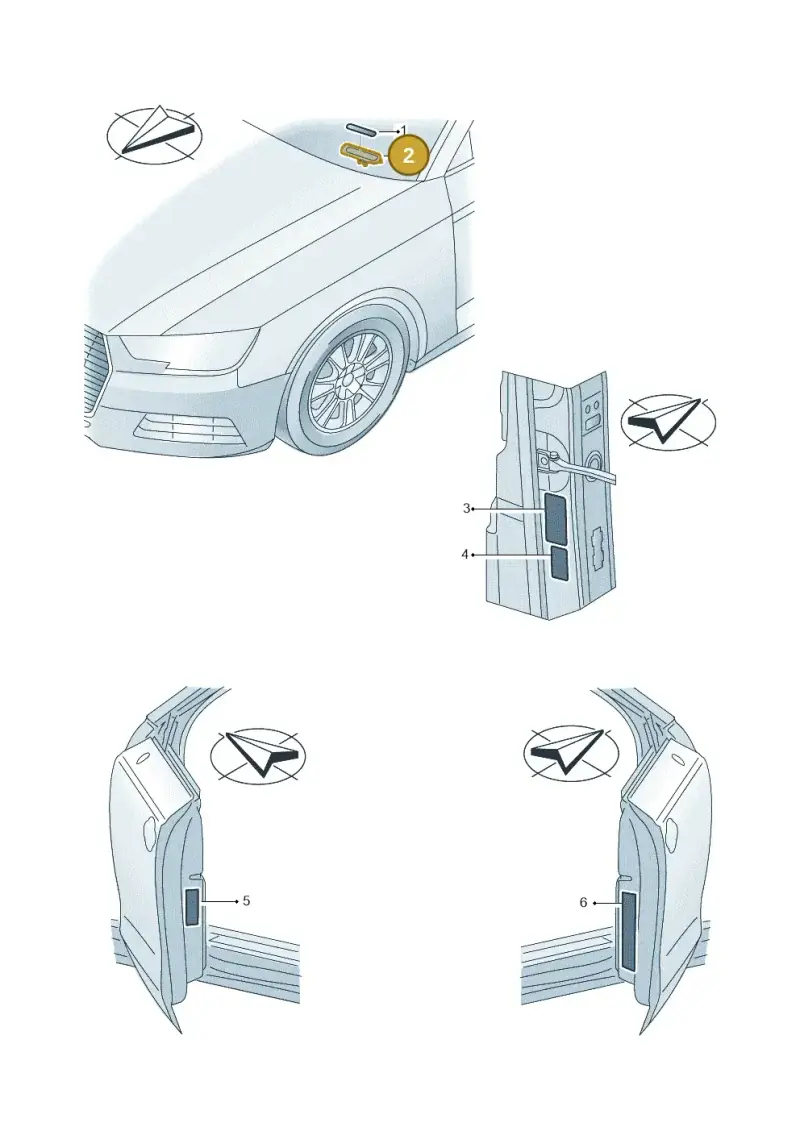 8W0000302B — Audi A5 Cabriolet (2016-2025) diagram 848010200, position 2