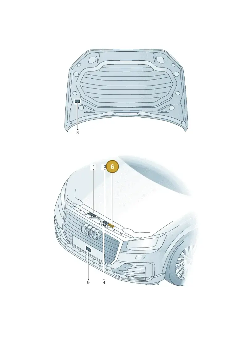 8W0010560A — Audi Q2 (2016-2025) diagram 803010100, position 6