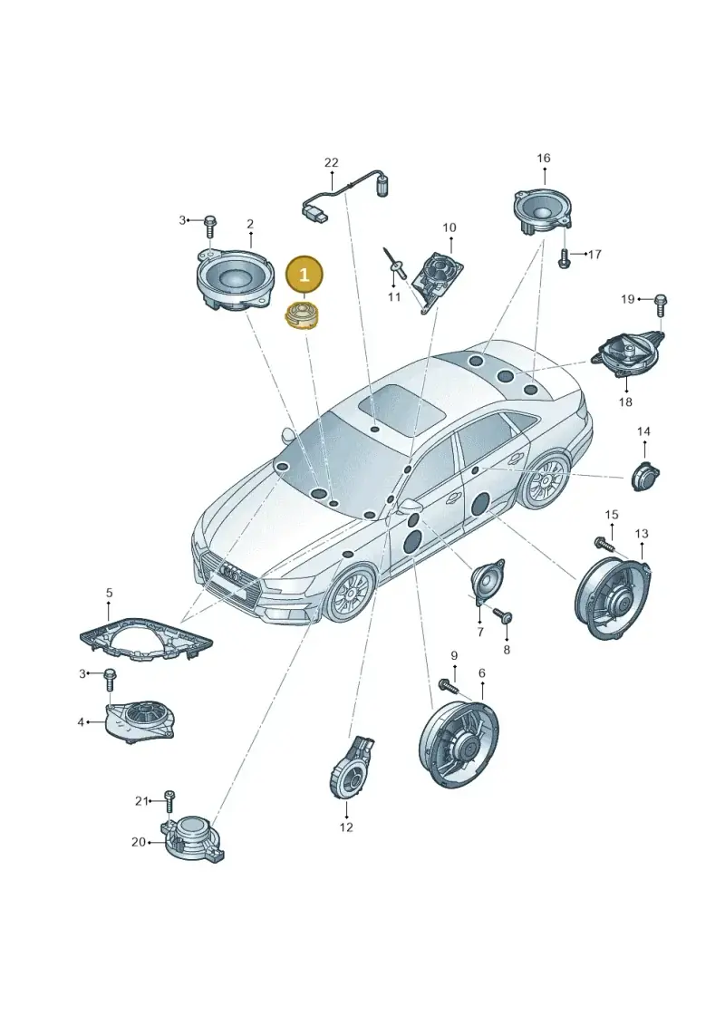 8W0035397 — Audi A4 2.0 (2015-2019) diagram 849035350, position 1