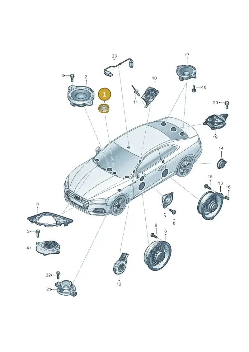8W0035397 — Audi RS5 Sportback (2017-) diagram 897035350, position 1